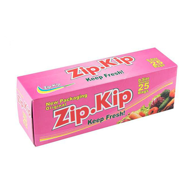 کیسه زیپ دار زیپ کیپ (Zip. Kip) مدل تک زیپ بسته 25 عددی