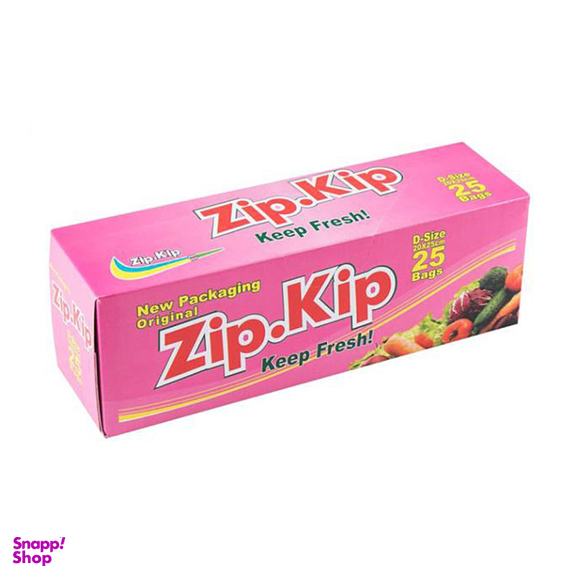 کیسه زیپ دار زیپ کیپ (Zip. Kip) مدل تک زیپ بسته 25 عددی