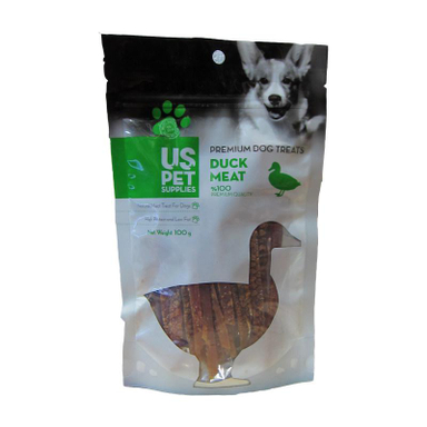 تشویقی سگ یو اس پت (US Pet) مدل Duck Slice وزن 100 گرم