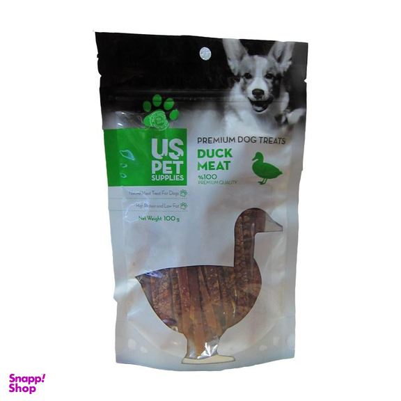 تشویقی سگ یو اس پت (US Pet) مدل Duck Slice وزن 100 گرم