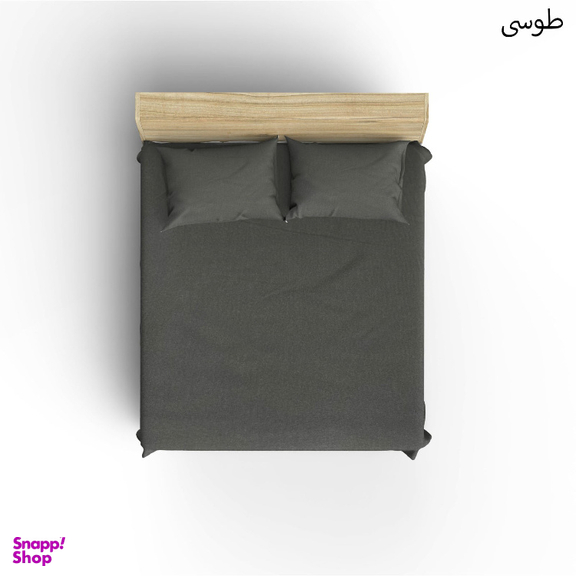 سرویس ملحفه کوکو جم مدل تترون ساده دو نفره 3 تکه