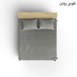 سرویس ملحفه کوکو جم مدل تترون ساده دو نفره 3 تکه