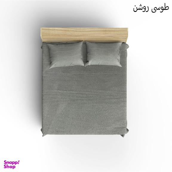 سرویس ملحفه کوکو جم مدل تترون ساده دو نفره 3 تکه