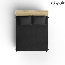 سرویس ملحفه کوکو جم مدل تترون ساده دو نفره 3 تکه