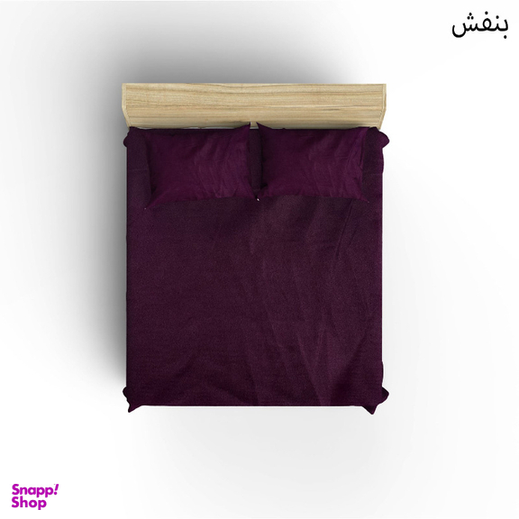 سرویس ملحفه کوکو جم مدل تترون ساده دو نفره 3 تکه