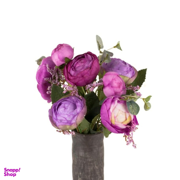 گل مصنوعی مدل فندقی پیونی کد 0574