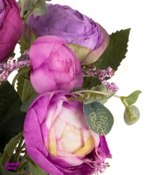 گل مصنوعی مدل فندقی پیونی کد 0574