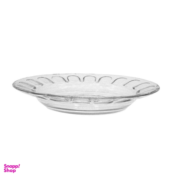 بشقاب خورش خوری شیشه و بلور اصفهان (Esfahan Glass) مدل گلایل کد 75 بسته 6 عددی