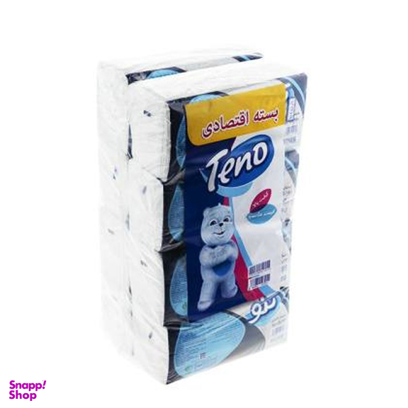 دستمال کاغذی 250 برگ تنو (Teno) مدل Soft بسته 8 عددی
