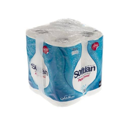 دستمال حوله ای کاغذی سافتلن (Softlan) مدل Blue بسته 4 عددی