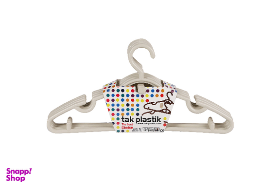 چوب لباسی تک پلاستیک (Tak Plastik) کد T67 بسته 4 عددی