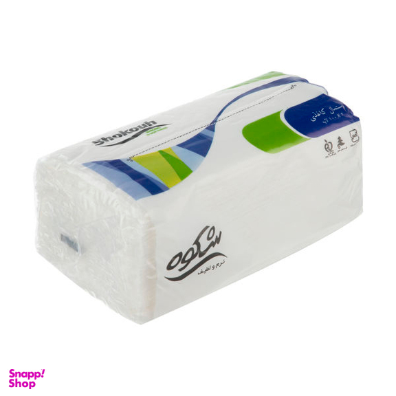 دستمال کاغذی 100 برگ شکوه (Shokouh) کد 02 بسته 10 عددی