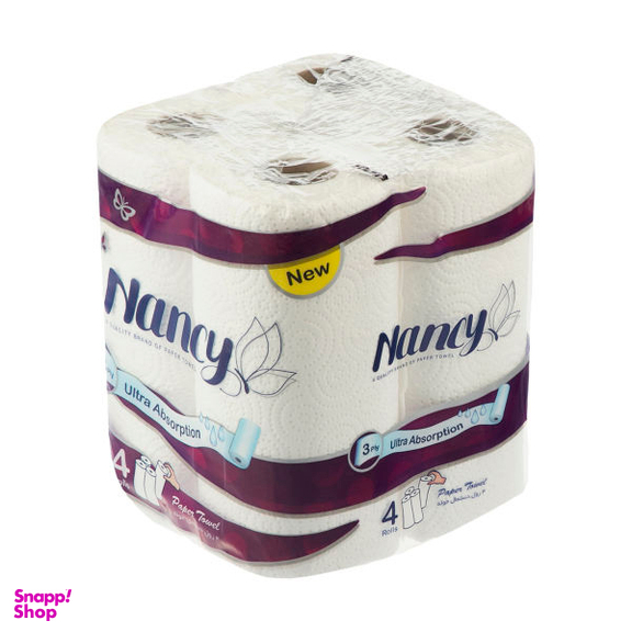 دستمال حوله کاغذی نانسی (Nancy) بسته 4 عددی