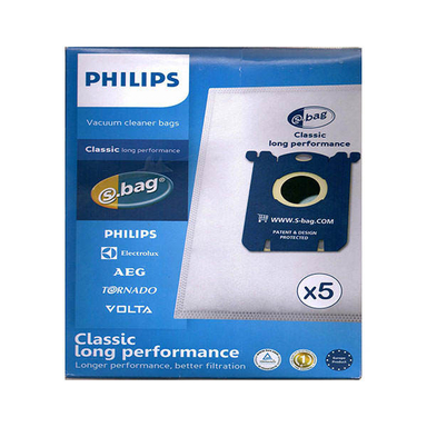 پاکت جاروبرقی فیلیپس (Philips) مناسب برای جارو برقی الکترولوکس و آاگ و فیلیبس بسته 5 عددی