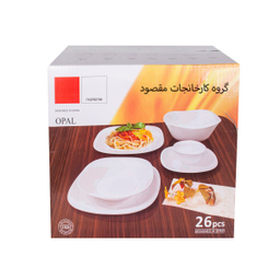 سرویس غذا خوری 26 پارچه مقصود (Maghsoud) کد 3 ،6 نفره گلدار