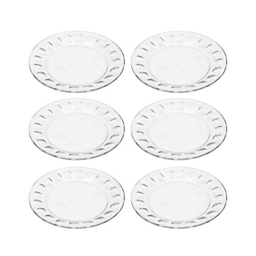 پیش دستی شیشه و بلور اصفهان (Esfahan Glass) مدل گلایل کد 524 بسته 6 عددی