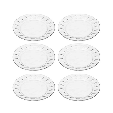 پیش دستی شیشه و بلور اصفهان (Esfahan Glass) مدل گلایل کد 524 بسته 6 عددی