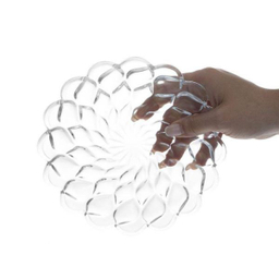 بشقاب خورش خوری شیشه و بلور اصفهان (Esfahan Glass) مدل گلایل بسته 6 عددی