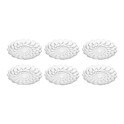بشقاب خورش خوری شیشه و بلور اصفهان (Esfahan Glass) مدل گلایل بسته 6 عددی