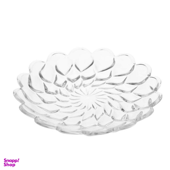 بشقاب خورش خوری شیشه و بلور اصفهان (Esfahan Glass) مدل گلایل بسته 6 عددی