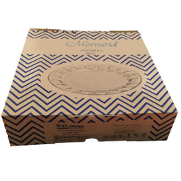 بشقاب غذاخوری بلور کاوه (Kaveh) مدل مروارید بسته 6 عددی