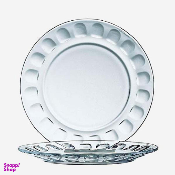 بشقاب غذاخوری بلور کاوه (Kaveh) مدل مروارید بسته 6 عددی