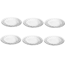 بشقاب غذاخوری بلور کاوه (Kaveh) مدل مروارید بسته 6 عددی