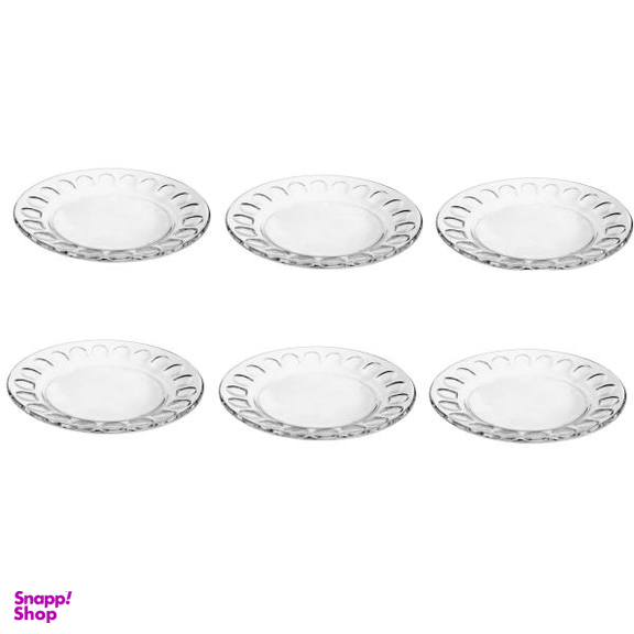 بشقاب غذاخوری بلور کاوه (Kaveh) مدل مروارید بسته 6 عددی