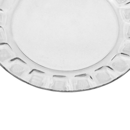 بشقاب غذاخوری شیشه و بلور اصفهان (Esfahan Glass) مدل گلایل کد 521 بسته 6 عددی