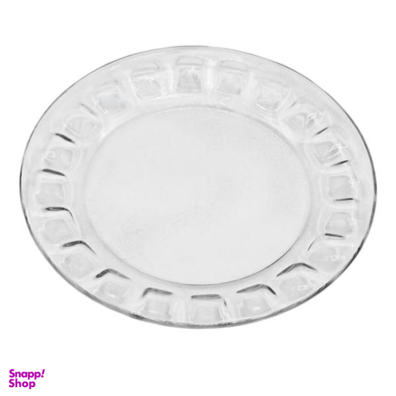 بشقاب غذاخوری شیشه و بلور اصفهان (Esfahan Glass) مدل گلایل کد 521 بسته 6 عددی