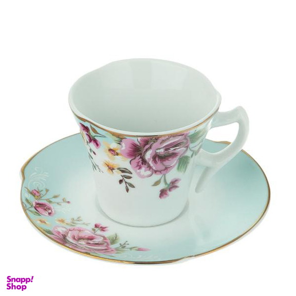 ست فنجان و نعلبکی 12 پارچه شرکت صنایع چینی تقدیس (Taghdis Porcelain Co) مدل کاملیا
