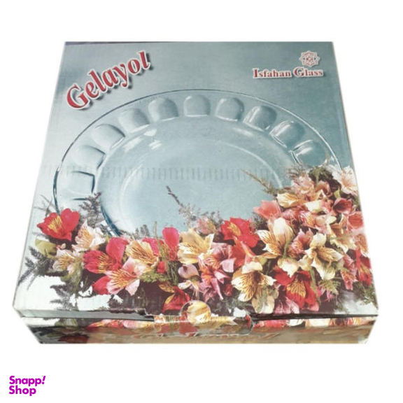 پیش دستی شیشه و بلور اصفهان (Esfahan Glass) مدل گلاله بسته 6 عددی