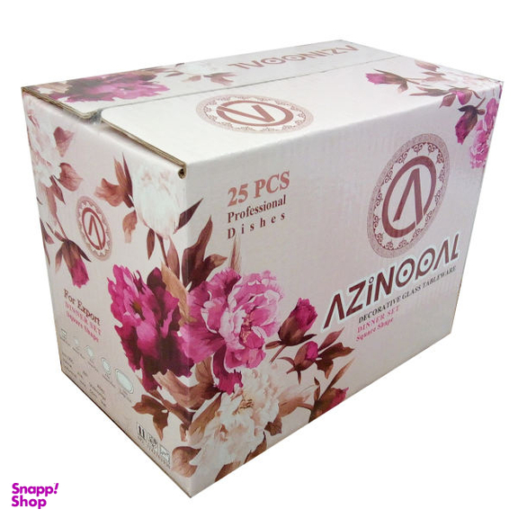 سرویس غذاخوری 25 پارچه آذین اوپال (Azinopal) کد 509
