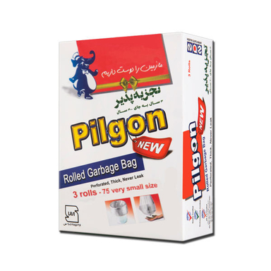 کیسه زباله پیلگون مدل Vs1 بسته 75 عددی