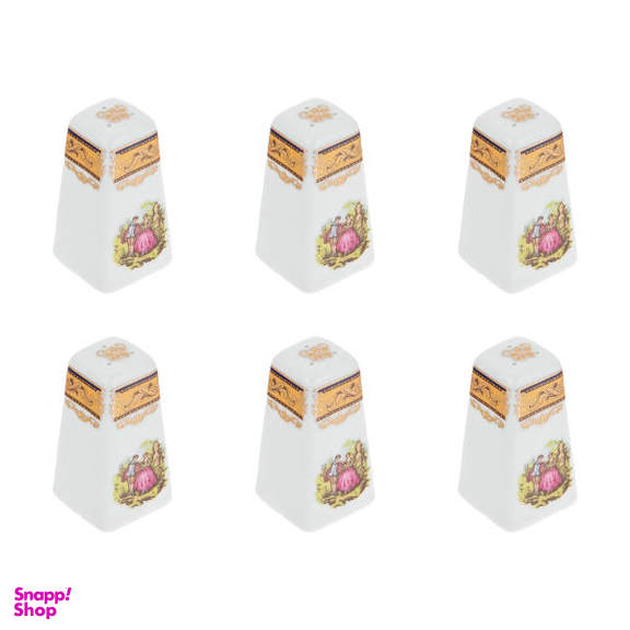 نمکدان شرکت صنایع چینی تقدیس (Taghdis Porcelain Co) مدل کنتسی بسته 6 عددی
