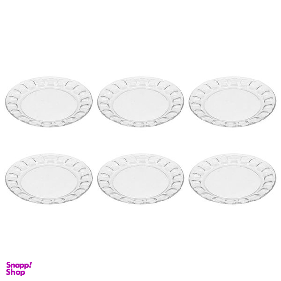 بشقاب بلور کاوه (Kaveh) مدل مروارید 0100 بسته 6 عددی