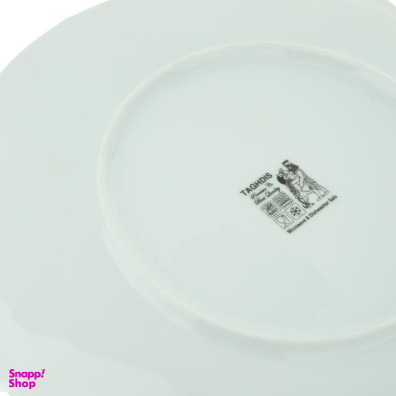 بشقاب غذاخوری شرکت صنایع چینی تقدیس (Taghdis Porcelain Co) مدل کاملیا بسته 6 عددی