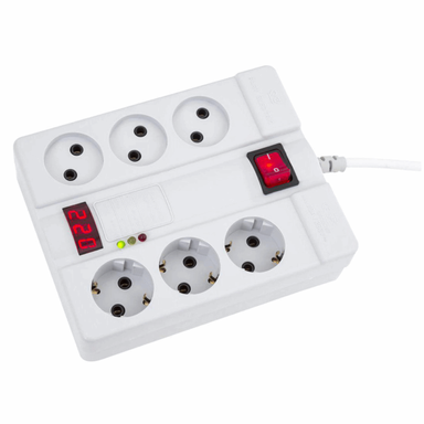چند راهی برق و محافظ پارت الکتریک (Part Electric) مدل Pe2060