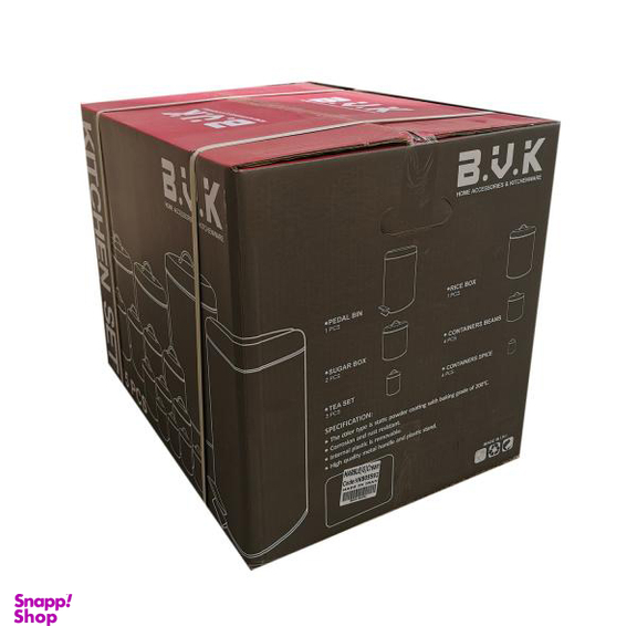 سرویس آشپزخانه 15 پارچه بی.وی.کی (B.V.K) مدل Marble-G