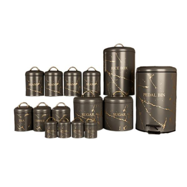 سرویس آشپزخانه 15 پارچه بی.وی.کی (B.V.K) مدل Marble-G