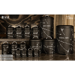 سرویس آشپزخانه 15 پارچه بی.وی.کی (B.V.K) مدل Marble