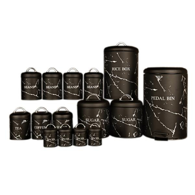 سرویس آشپزخانه 15 پارچه بی.وی.کی (B.V.K) مدل Marble