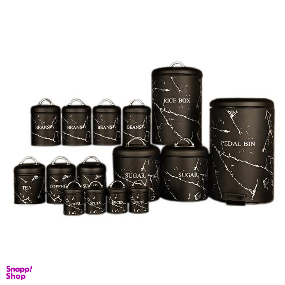 سرویس آشپزخانه 15 پارچه بی.وی.کی (B.V.K) مدل Marble