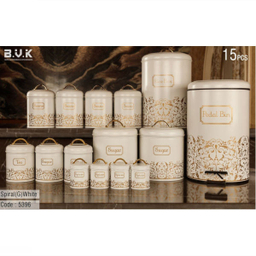 سرویس جهیزیه 15 پارچه بی.وی.کی (B.V.K) مدل Spiral