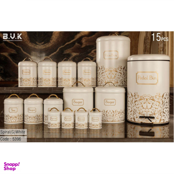 سرویس جهیزیه 15 پارچه بی.وی.کی (B.V.K) مدل Spiral