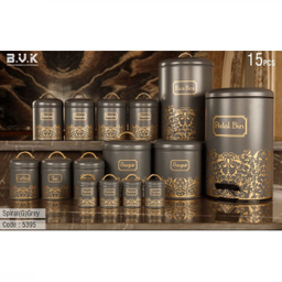 سرویس جهیزیه 15 پارچه بی.وی.کی (B.V.K) مدل Spiral