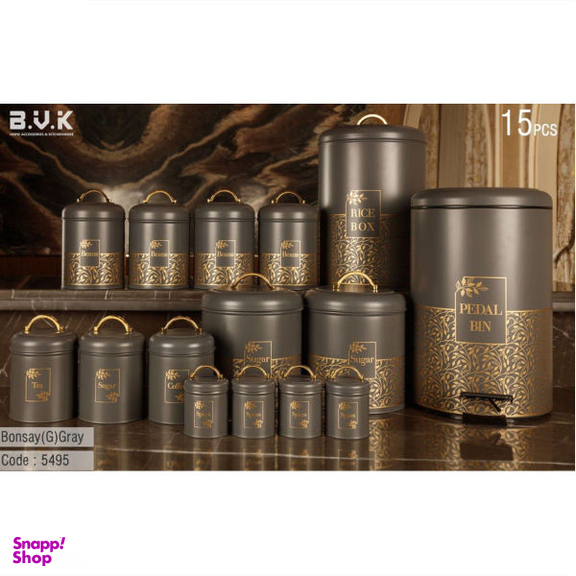 سرویس آشپزخانه 15 پارچه بی.وی.کی (B.V.K) مدل بونسای