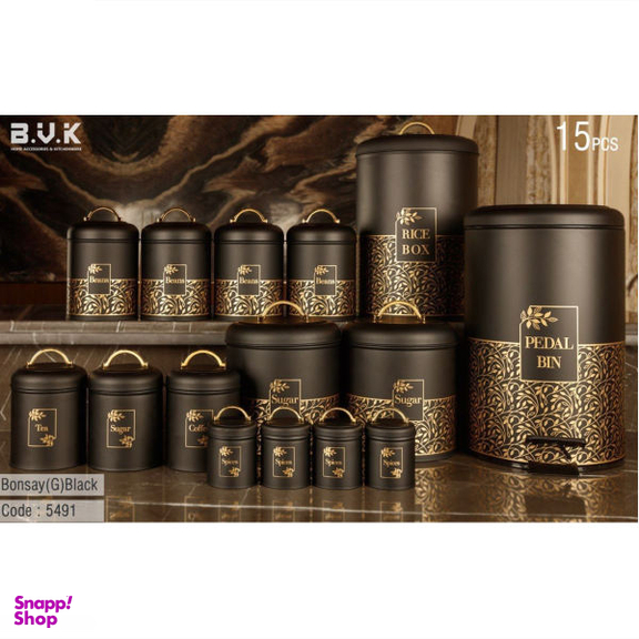 سرویس آشپزخانه 15 پارچه بی.وی.کی (B.V.K) مدل بونسای