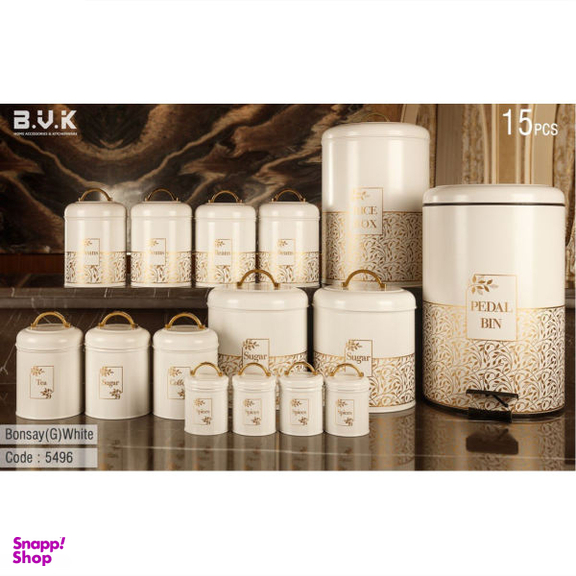 سرویس آشپزخانه 15 پارچه بی.وی.کی (B.V.K) مدل بونسای