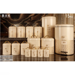 سرویس آشپزخانه 15 پارچه بی.وی.کی (B.V.K) مدل بونسای